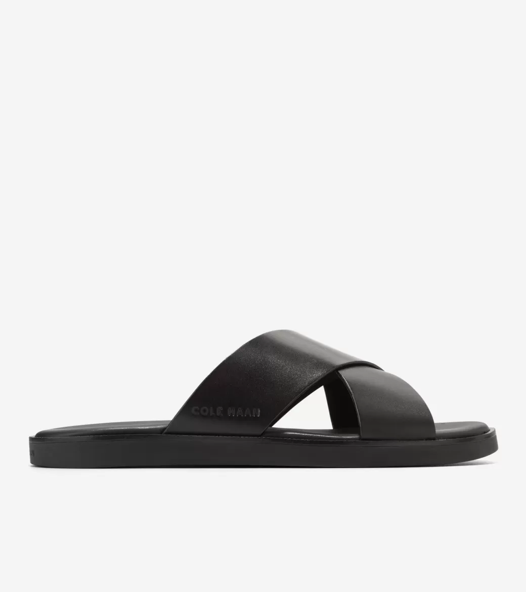 Sandalias de Cuero Hombre | Men's Nantucket Cross Strap Sandals-Cole Haan New