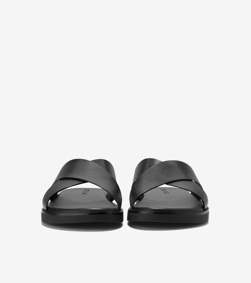 Sandalias de Cuero Hombre | Men's Nantucket Cross Strap Sandals-Cole Haan New