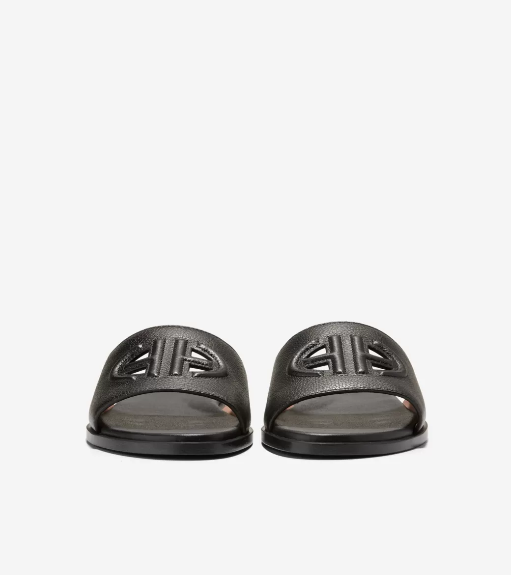 Sandalias de Piel Mujer | Women's Flynn Logo Slide Sandals-Cole Haan Clearance