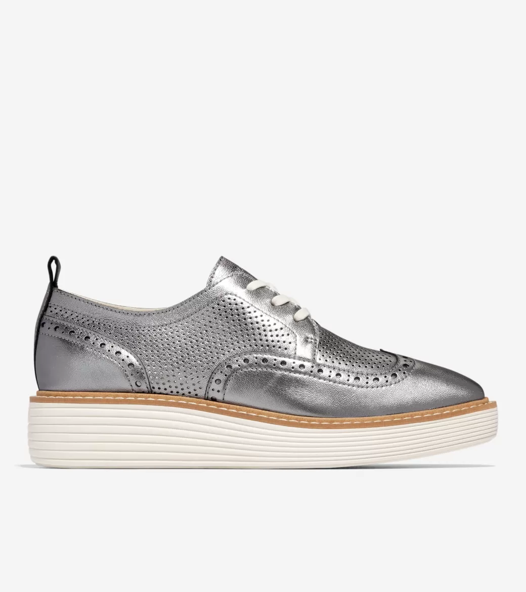 Woman's ØriginalGrand Platform Wingtip Oxfords-Cole Haan Cheap